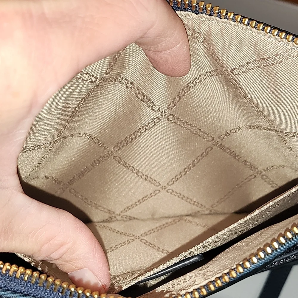 MICHAEL Michael Kors Navy Crossbody Bag with Gold Details